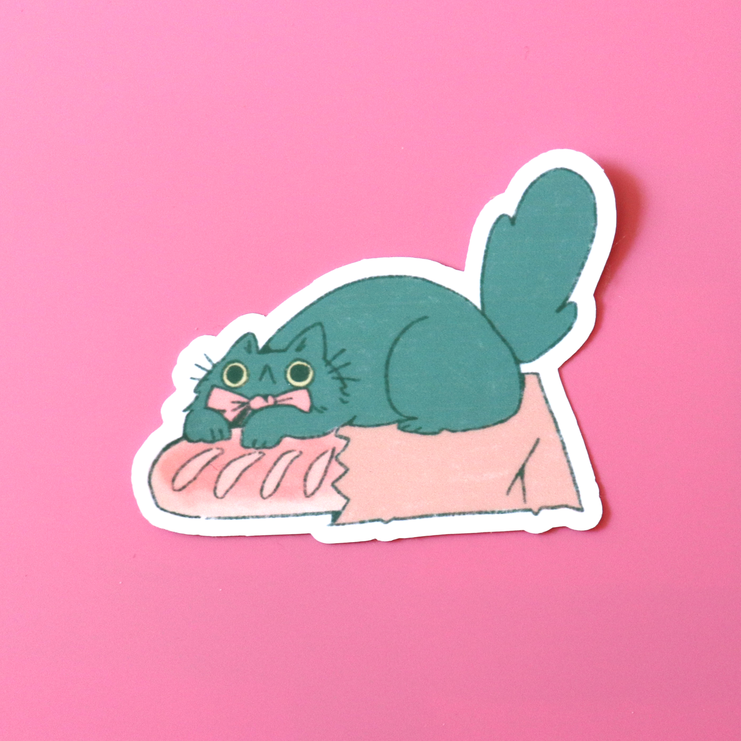 "Loaf Kitty" sticker