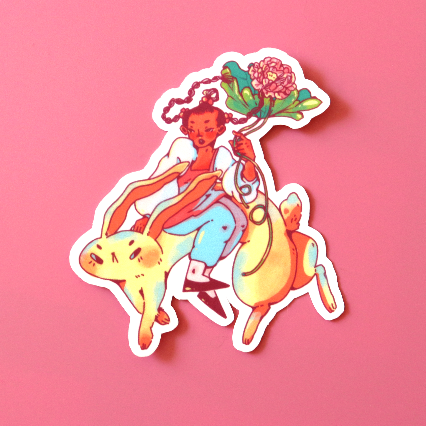 "Lotus Girl" sticker