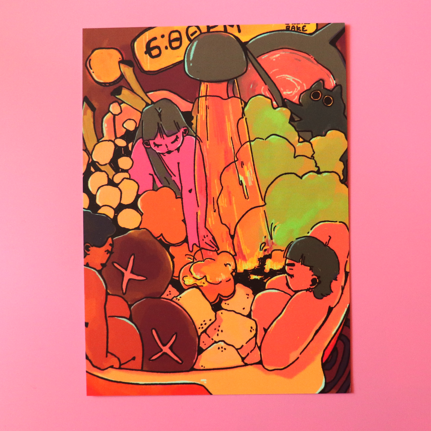 "Soupy Sauna" print, 5" x 7"