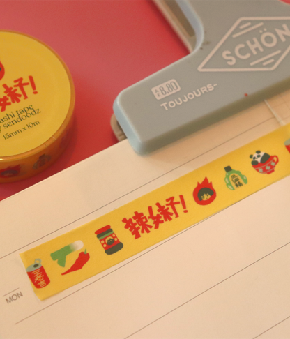"La Mei Zi (辣妹子)" washi tape, 15mm x 10m