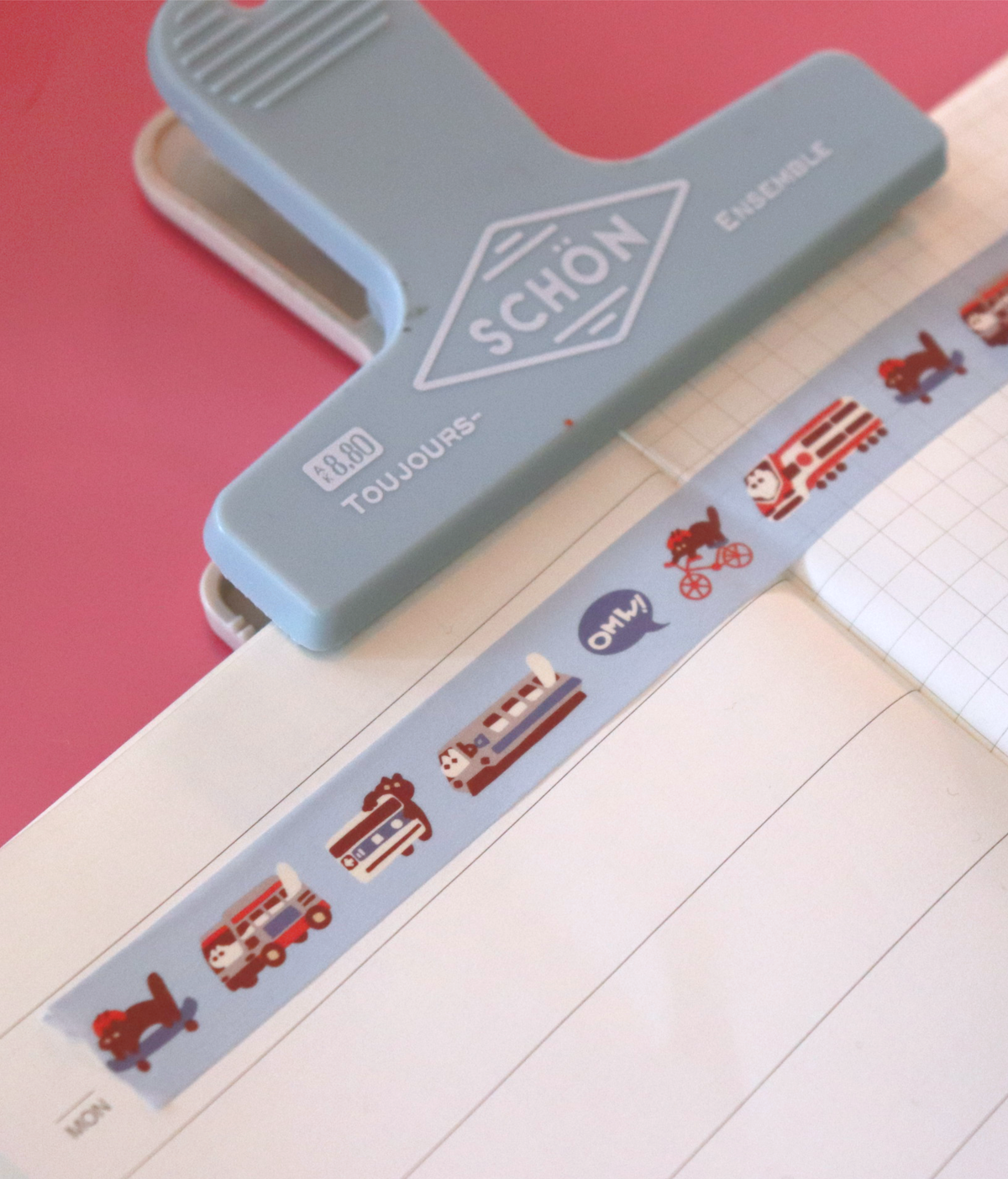 "On My Way!" washi tape, 15mm x 10m
