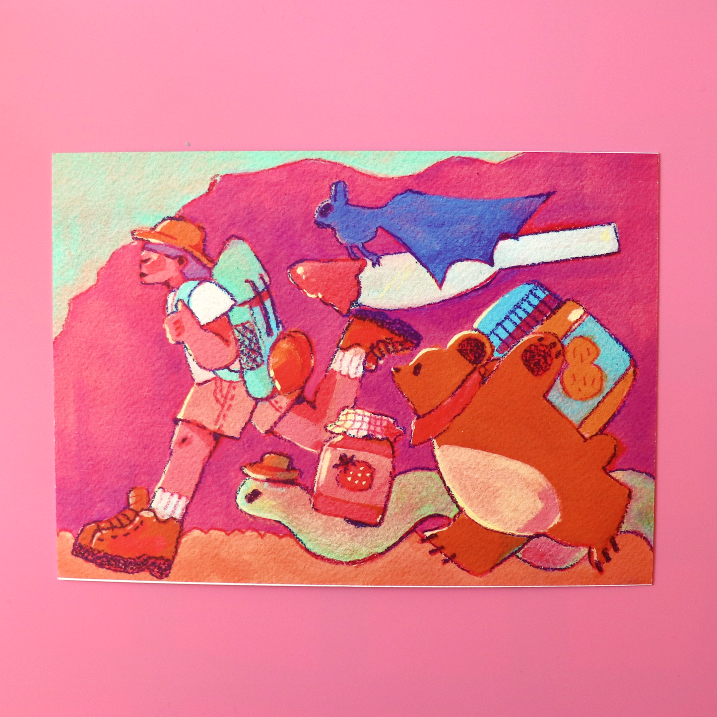 "PB&J Friends" print, 5 x 7