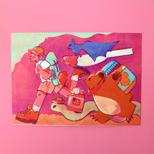 "PB&J Friends" print, 5 x 7