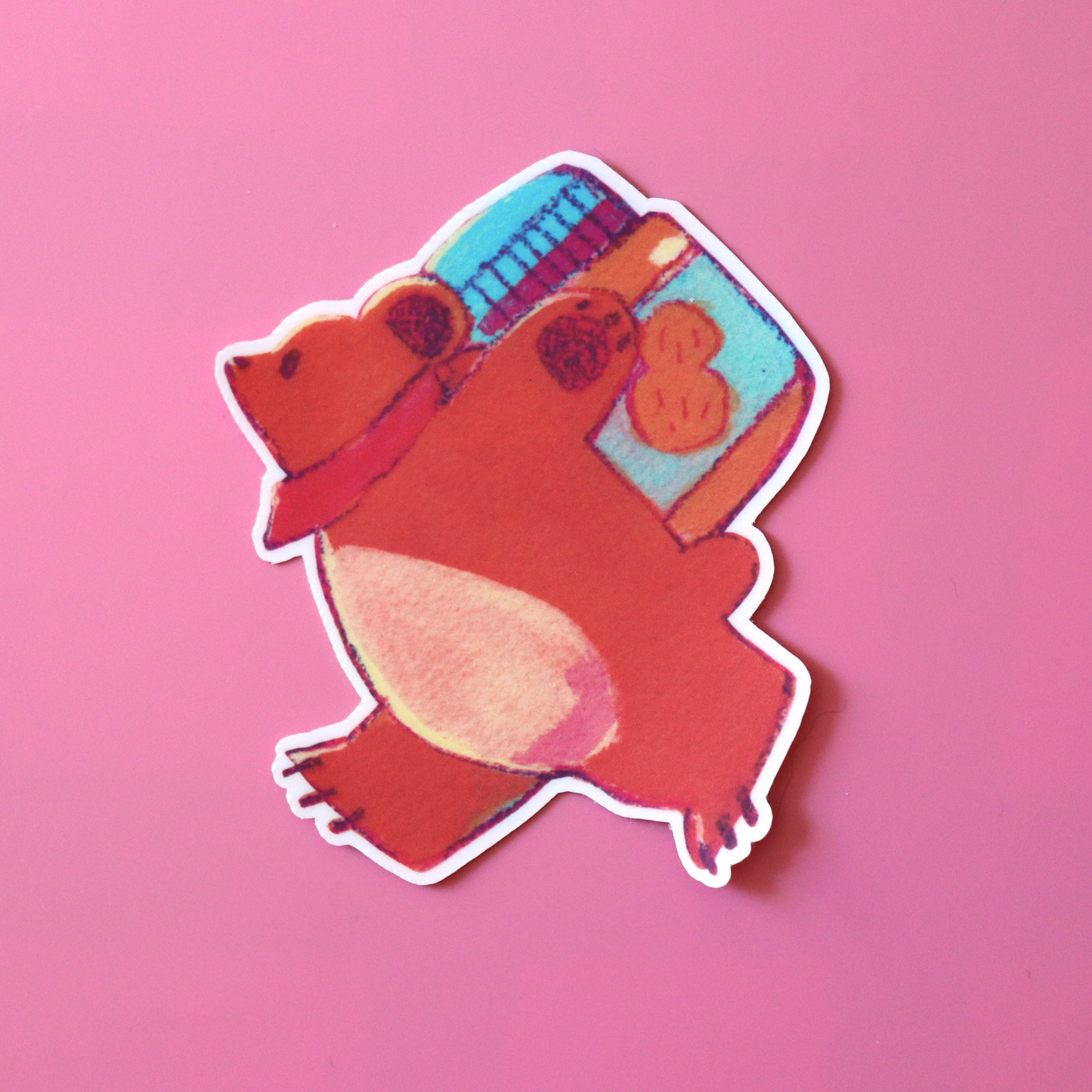 "PB&J Bear" sticker