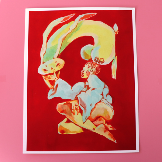 "Big Buns" print, 8.5 x 11