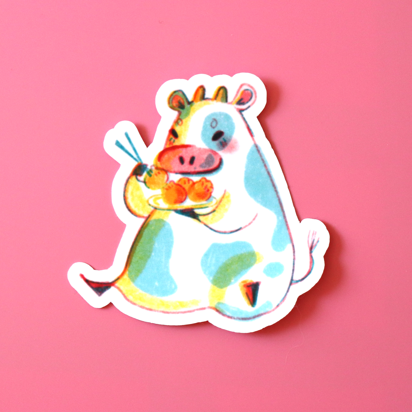 "Dimsum Cow Bao" sticker