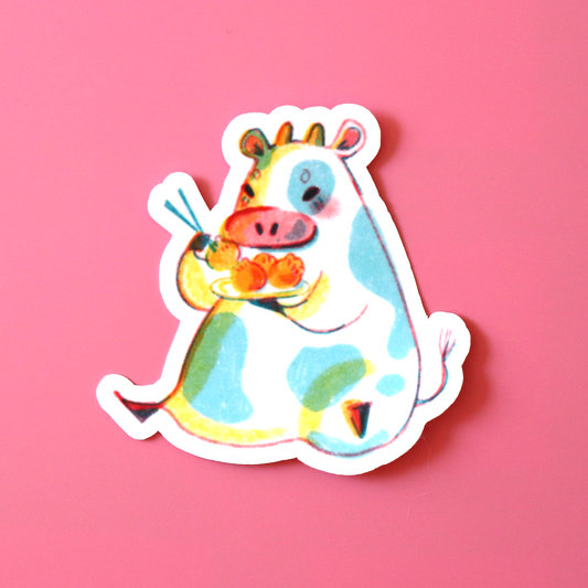 "Dimsum Cow Bao" sticker