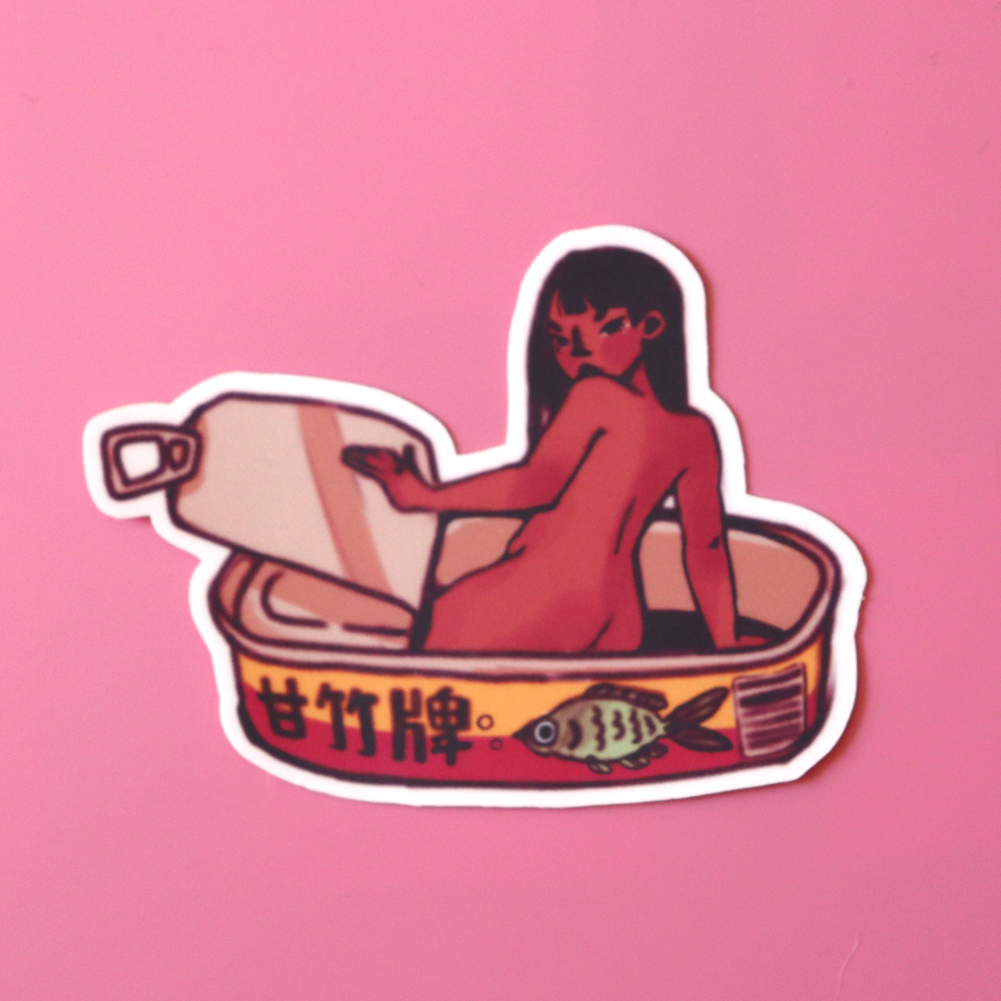 "Dace Can Girl" sticker