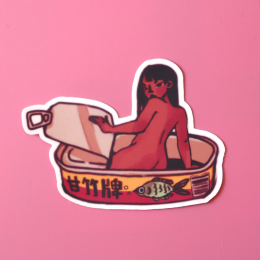 "Dace Can Girl" sticker