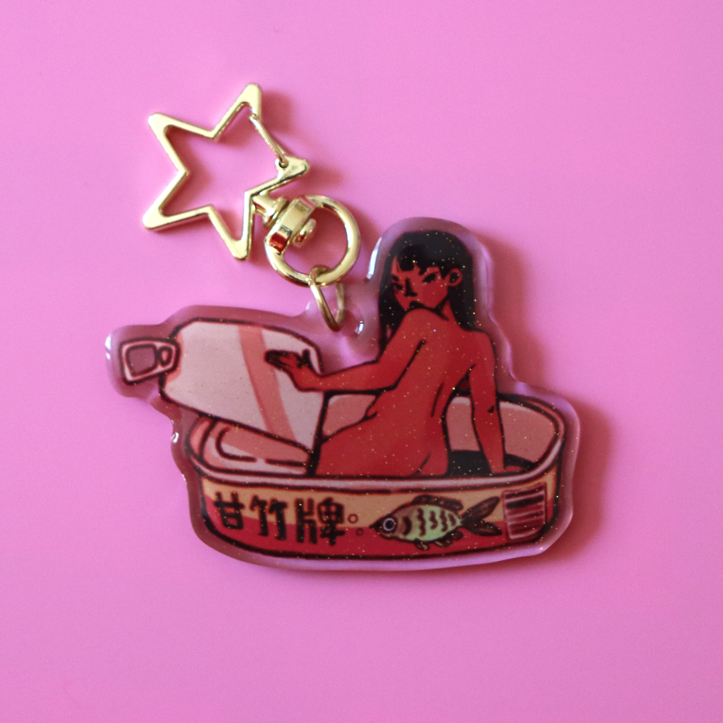 "Dace Can Girl" keychain