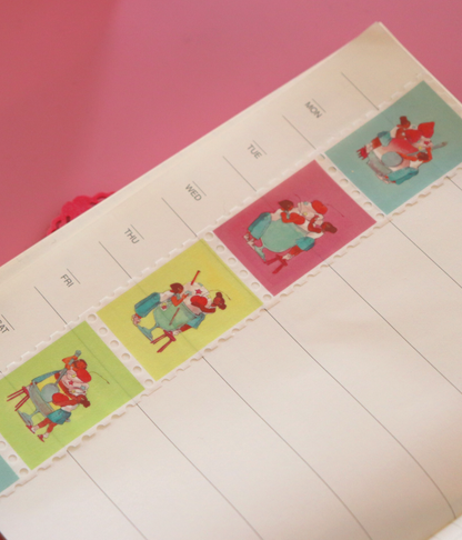 "Sweet Treats" stamp washi tape, 25mm x 5m