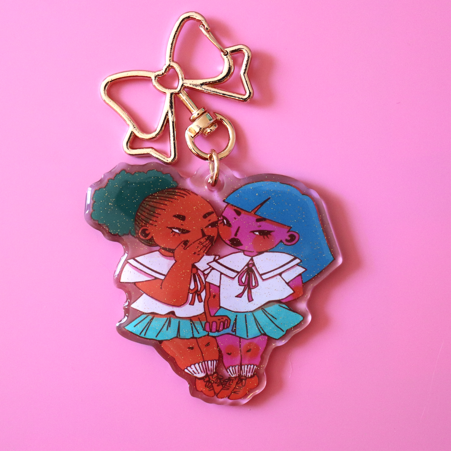 "Gossip Girls" keychain