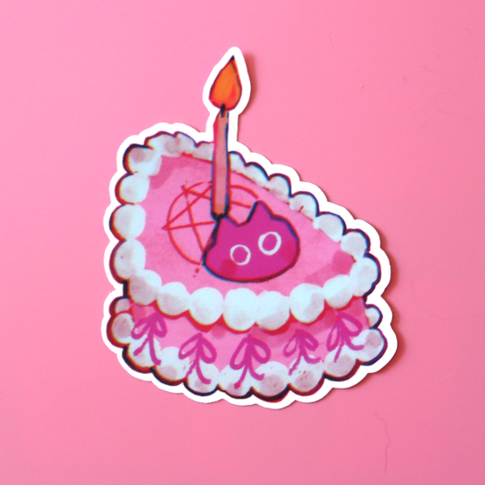 "Satan Kitty Cake" sticker
