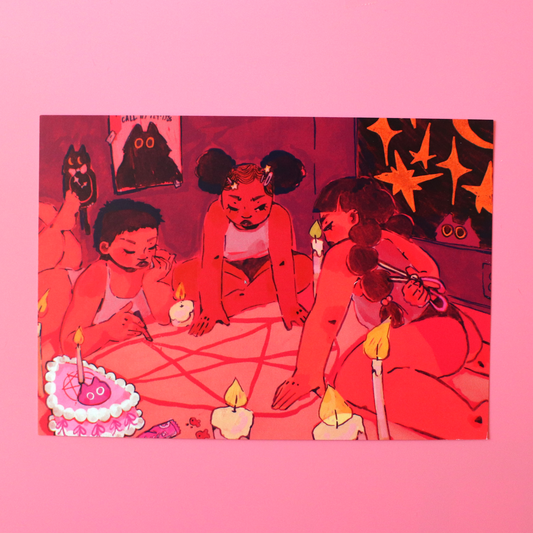"Seance Sleepover" print, 5" x 7"
