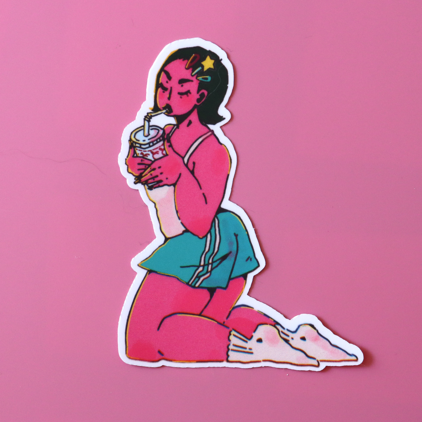 "In N' Out Gorl" sticker