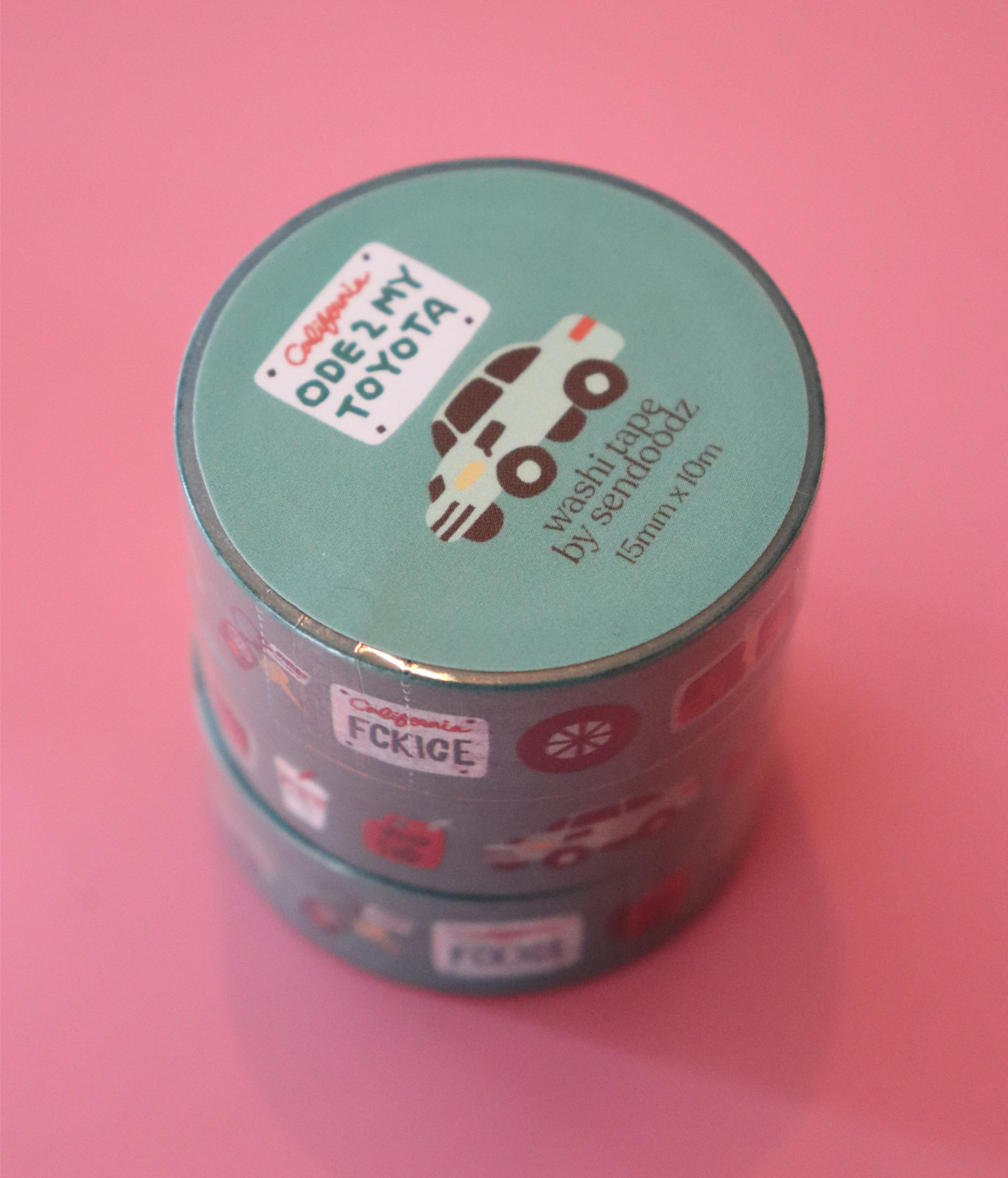 "Ode 2 My Toyota" washi tape, 15mm x 10m