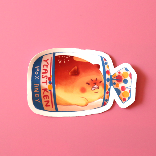 "Angy Yeast Ken" sticker